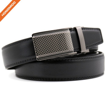 Hongmioo New Technology Comfort Click Buckle Split Leather Ratchet Belt with Custom Logo