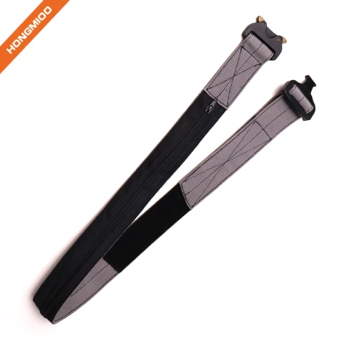 Hongmioo New Design Hidden Money Security Nylon Tactical Belt with Cobra Buckle