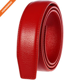 Hongmioo New High Quality Full Grain Leather Belt Strap without Buckle for Men