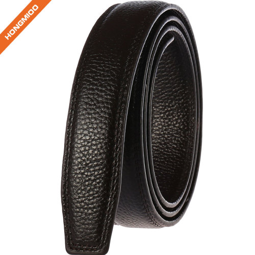 Hongmioo New High Quality Full Grain Leather Belt Strap without Buckle for Men