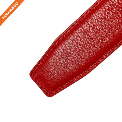Hongmioo New High Quality Full Grain Leather Belt Strap without Buckle for Men