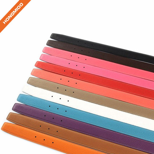 Hongmioo Multi-colored Fashion Leather Belt Straps No Buckle