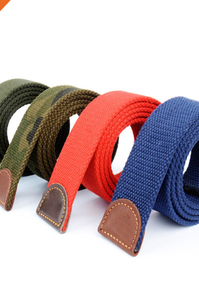 Hongmioo Fabric Webbing Belt Straps with No Buckle