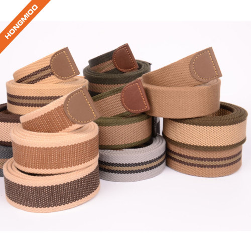 Hongmioo Mens Fabric Webbing Belt Strap no Buckle - customised golf belts - Fabric belt strap