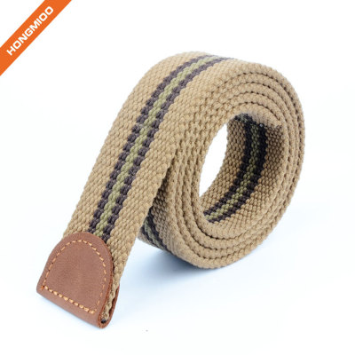 Hongmioo Mens Fabric Webbing Belt Strap no Buckle