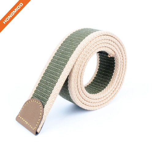 Hongmioo Mens New Custom Color Fabric Belt Strap