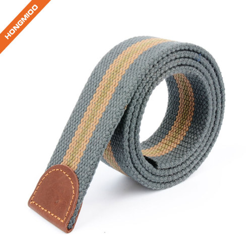 Hongmioo Mens New Custom Color Fabric Belt Strap