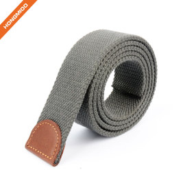Hongmioo Mens Canvas Fabric Solid Color Belt Strap