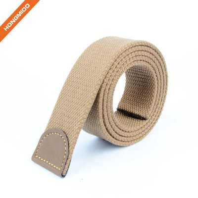 Hongmioo Mens Canvas Fabric Solid Color Belt Strap