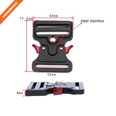 Tactical Belt 50MM Heavy Duty Waist Belt Buckle  Quick Release Military Metal Buckle