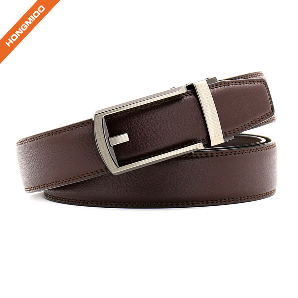 Custom Wholesale Black Brwon New Automatic Buckle Fake ... detail