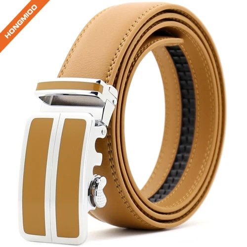 Hongmioo Multicolor Custom Logo Synthetic PU Leather Automatic Men Belts