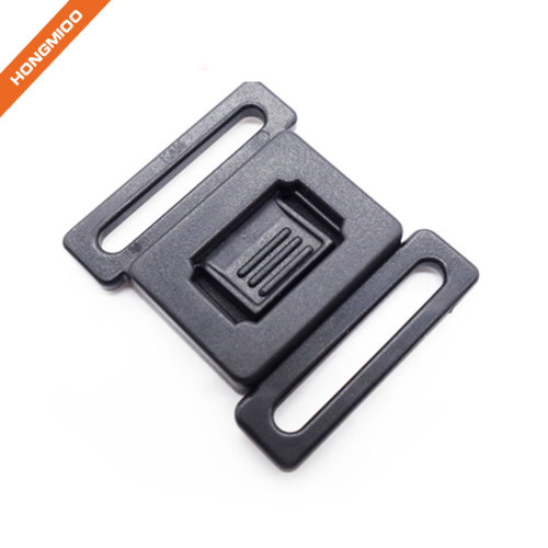 Safety Plastic Locking Side Release Black Belt Buckle