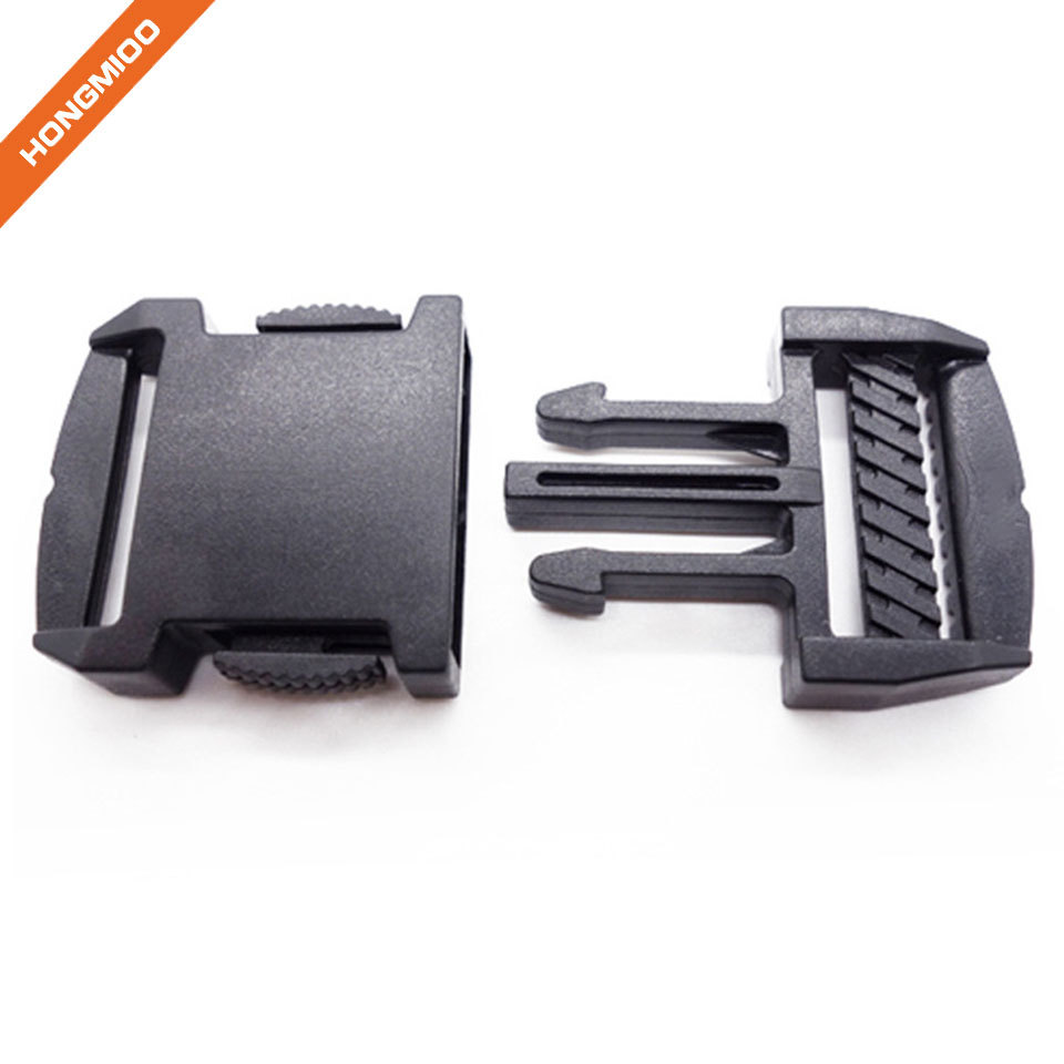 Safety Plastic Locking Side Release Black Belt Buckle - Specs