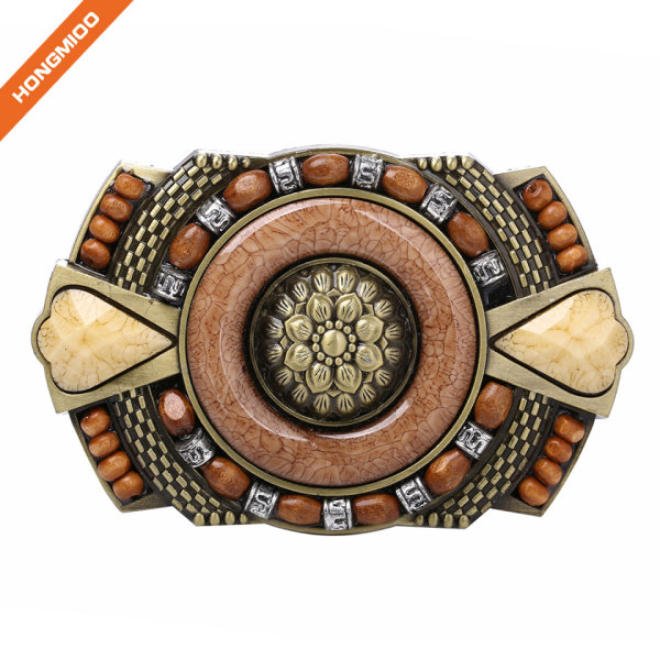 Hongmioo Classic Antique Cowboy Western Women Men's Engraved Buckle