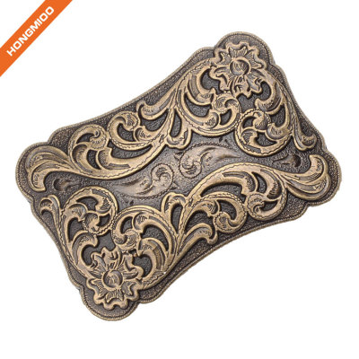 Hongmioo Classic Antique Cowboy Western Women Men's Engraved Buckle