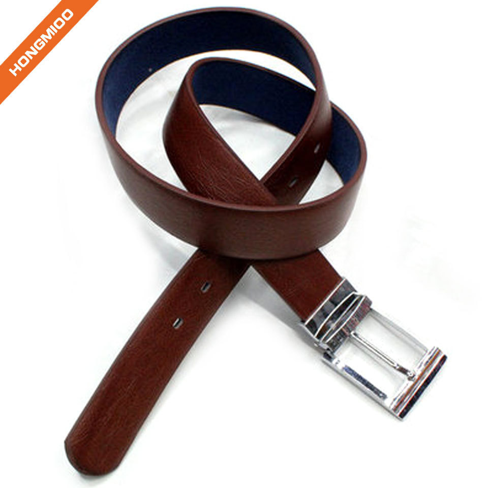 Men's Dress Casual Every Day Reversible Leather Belt detail