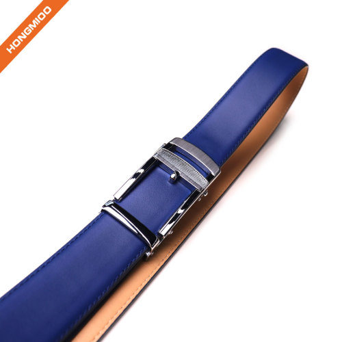 Ratchet Belts for Men Genuine Leather Dress Belt Automatic Buckle For Men
