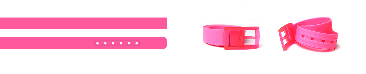 Custom silicone belt