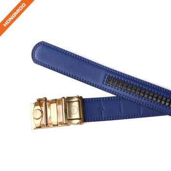 Men's 1.25" Traditional Gold Buckle With Ratchet Belt Strap