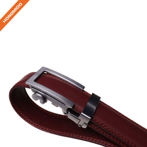 Men's 1.25" Traditional Gunmetal Buckle with Ratchet Belt Strap - Spilt leather belt