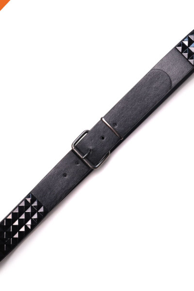 Mens Rivet PU Belts Punk Studded Leather Belts for Men With Pin Buckle