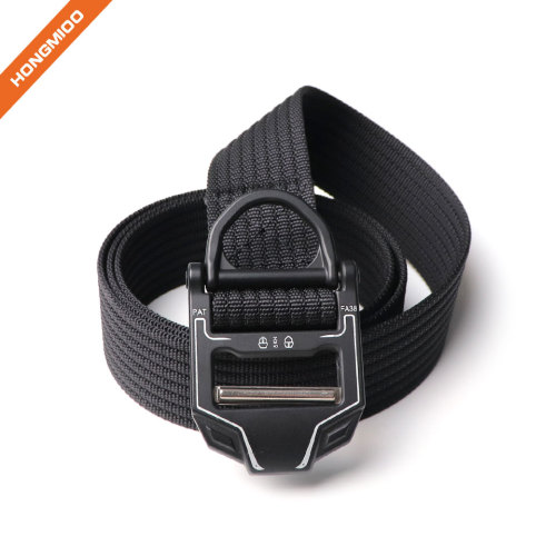 Tactical Belt  Nylon Webbing Waist Belt With Heavy-Duty Quick-Release Buckle