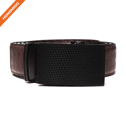 Men's Basketweave 1.5 Inch Wide Genuine One Piece Leather Utility Uniform Work Belt