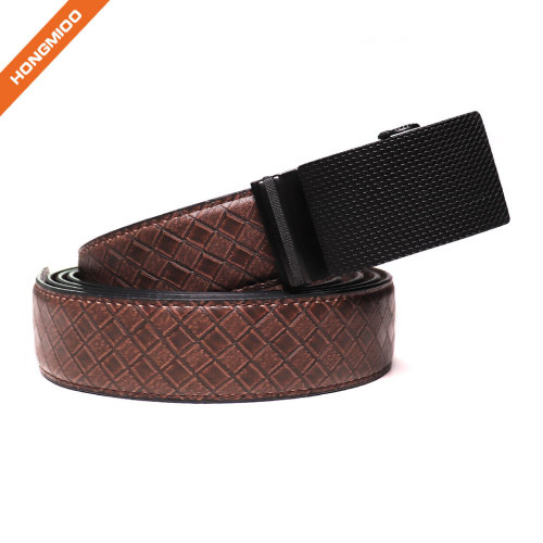 Men's Basketweave 1.5 Inch Wide Genuine One Piece Leather Utility Uniform Work Belt