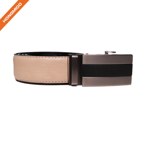 Genuine Leather Ratchet Dress Belt With Automatic Buckle Enclosed In An Elegant Gift Box