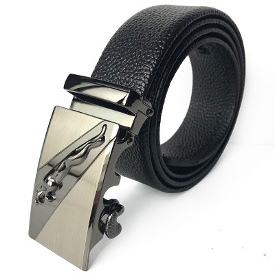 Men's Fashion Microfiber Bonded Leather Automatic Buckle Formal Belt
