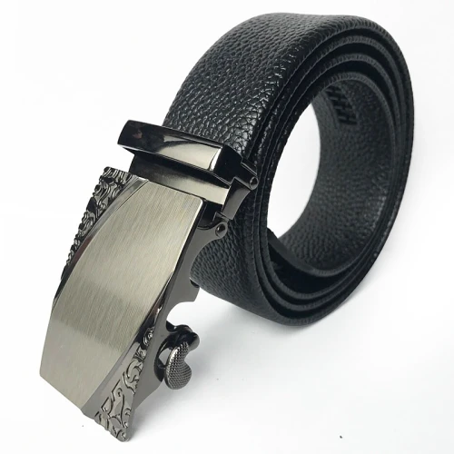 Men's Fashion Microfiber Bonded Leather Automatic Buckle Formal Belt