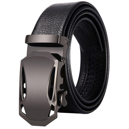 Men's Fashion Microfiber Bonded Leather Automatic Buckle Formal Belt