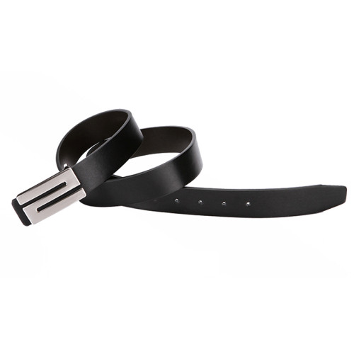 Men's Plate Pin Buckle Microfiber Leather Formal Casual Belt