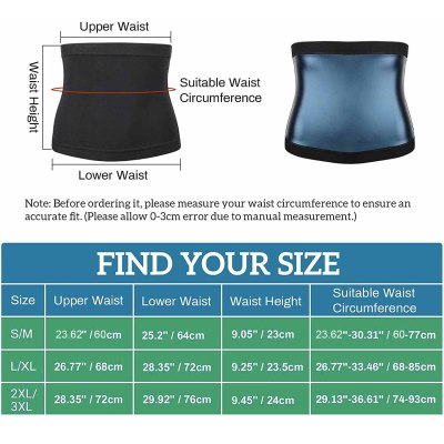 Sauna Belt Sweat Waist Trainer For Women Men Weight Lose Heat Trapping Workout Slimming Hot Fat Waist Trimmer