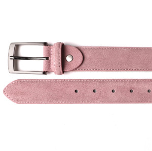 Custom suede lether belt 3 colors cow leather casual leisure belt