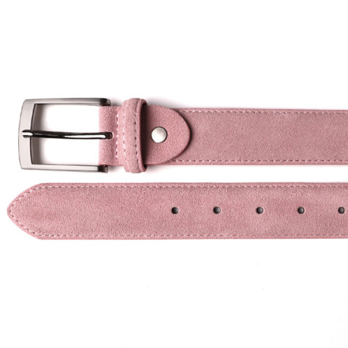 Custom suede lether belt 3 colors cow leather casual leisure belt