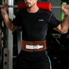 Full Grain Leather Weight Lifting Lever Fitness Belt for Powerlifting IPF Rust Proof Steel Buckle Men & Women Strongman 10MM Workout Deadlifts