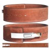 Full Grain Leather Weight Lifting Lever Fitness Belt for Powerlifting IPF Rust Proof Steel Buckle Men & Women Strongman 10MM Workout Deadlifts