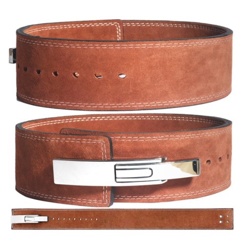 Full Grain Leather Weight Lifting Belt - Lever - Fitness belt