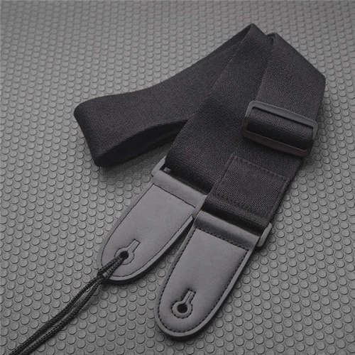 Guitar Strap Black Set for Acoustic, Electric and Bass Guitar 2 Inch Wide Guitar Belt