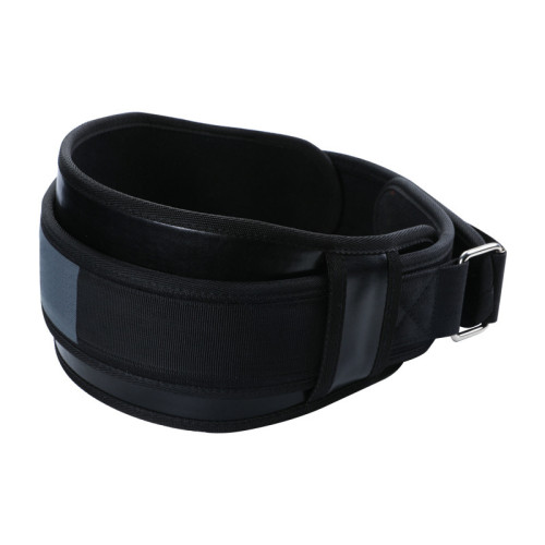 Men Women Nylon Weight Lifting Belt, Adjustable Back Support Workout Belt with Heavy Duty Metal Buckle Custom Logo