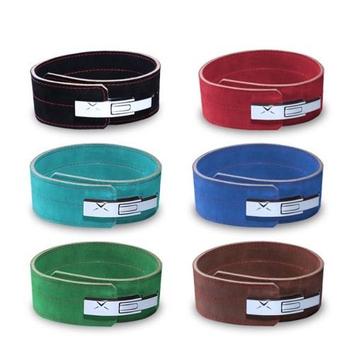 Sports Lever Belt Black Suede Genuine Leather Powerlifting Men & Women 10mm Weightlifting Belt