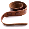 Classic Italy Full Grain Leather Stitched Adjustable Guitar Strap for Electric, Acoustic and Bass Guitars