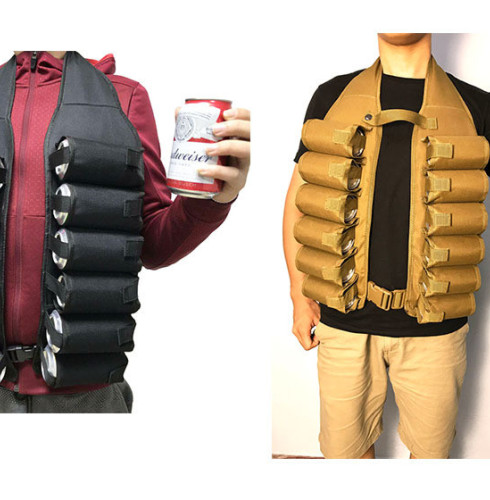 12 Cans Beer Holder Vest Belt
