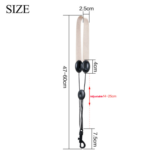 Factory Custom High Quality Nylon Webbing Sax Neck Strap Adjuatable Simple Saxophone Alto Neck Belt