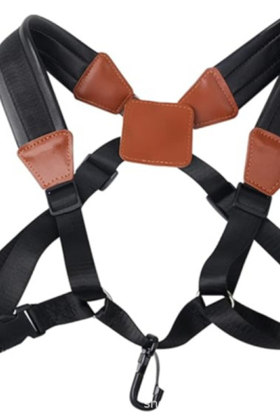 Factory Wholesale Customized Sax Shoulder Strap Padded Ergonomics Design Double Strap Saxophone Suspenders Straps