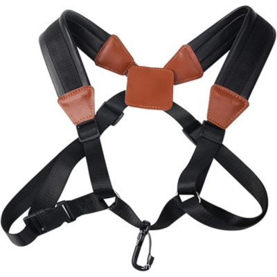 Factory Wholesale Customized Sax Shoulder Strap Padded Ergonomics Design Double Strap Saxophone Suspenders Straps