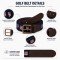 Custom Needlepoint Golf Belt with Bark-Tanned Cow Leather - OEM/ODM Small MOQ Handmade Golf Belts