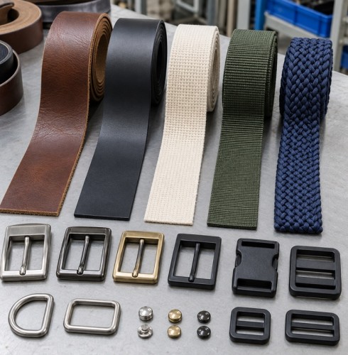 Custom Belt Materials Guide: Leather, PU, Webbing and Buckles